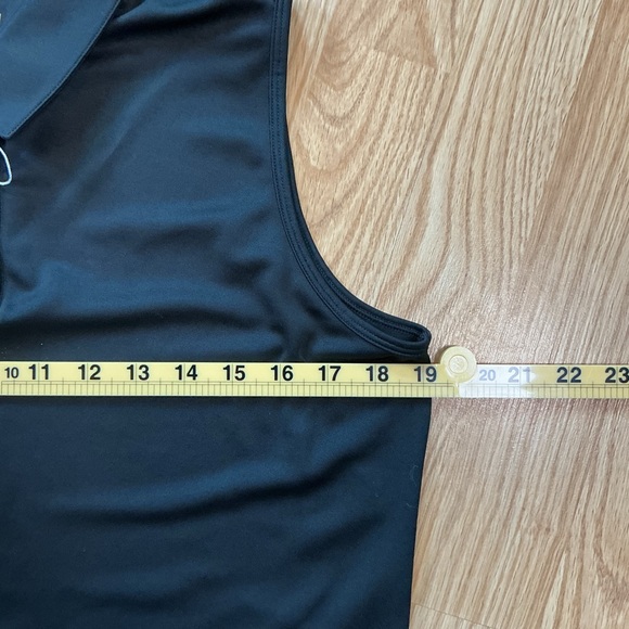 Adidas golf sleeveless polo top Black UPF 50 performance Athletic shirt women - Picture 5 of 8